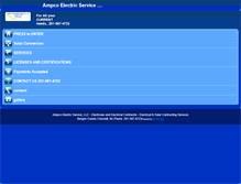 Tablet Screenshot of ampcoelectricservice.com